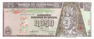 0,50 Quetzal p79 Guatemala 1992